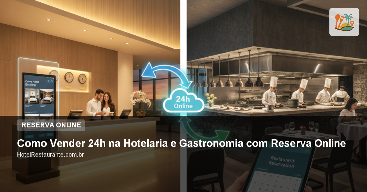 Como Vender 24h na Hotelaria e Gastronomia com Reserva Online